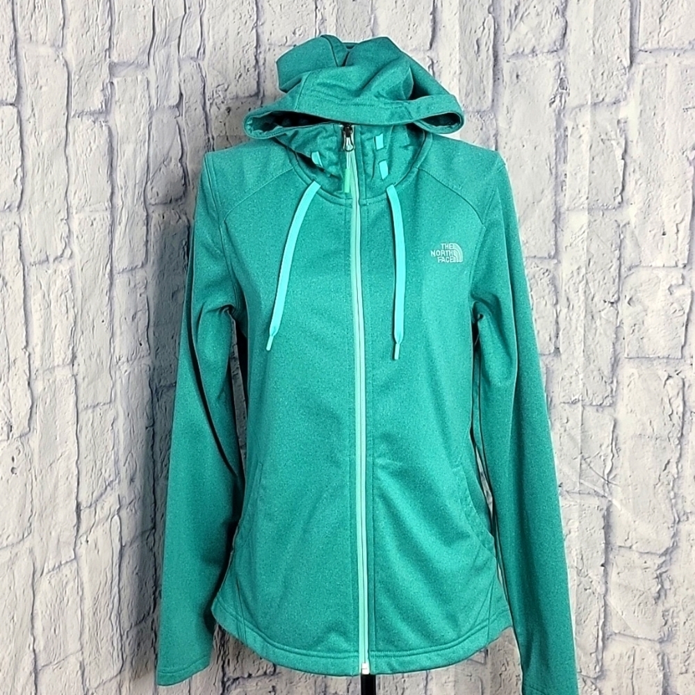 The North Face Teal Full-Zip Hooded Jacket Women’s Small Petite